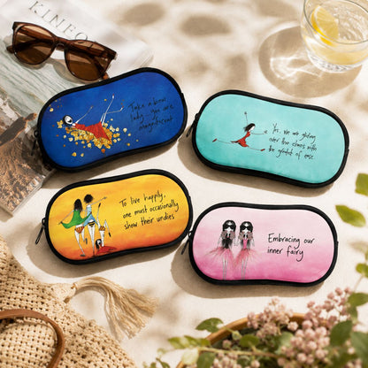 'Happiness is passion' - Sunglasses Case