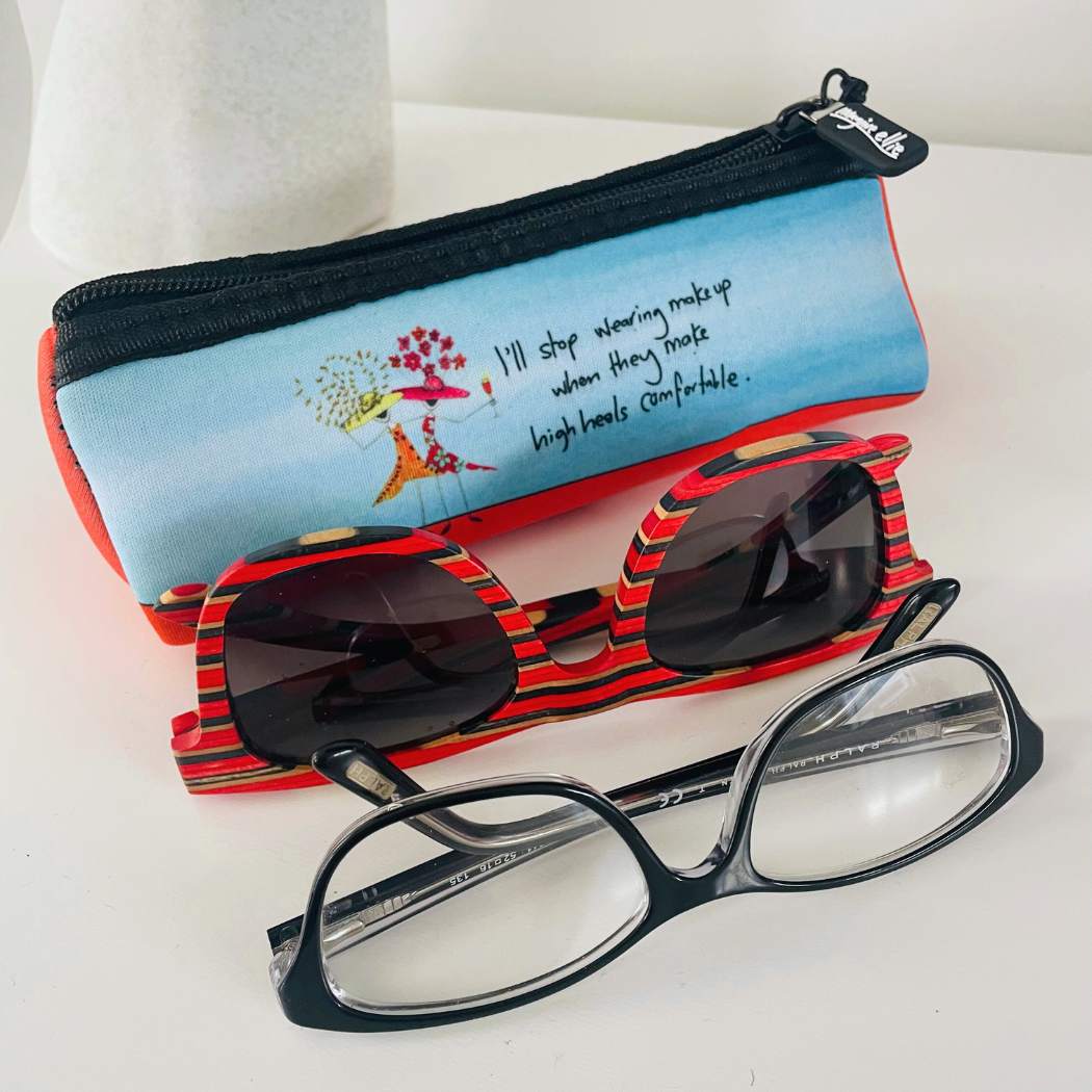 'I'll stop wearing makeup when they make high heels comfortable' Sunglasses Case