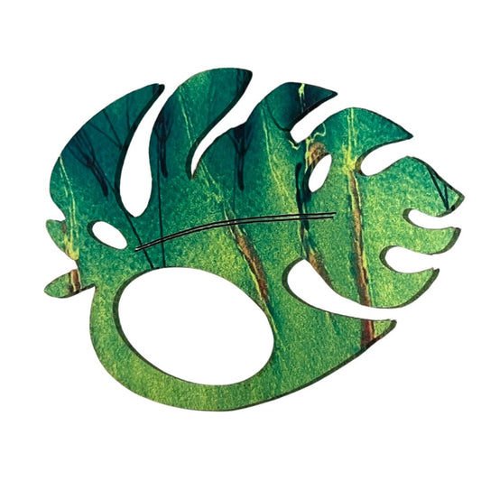 Monstera Leaf Glasses Brooch