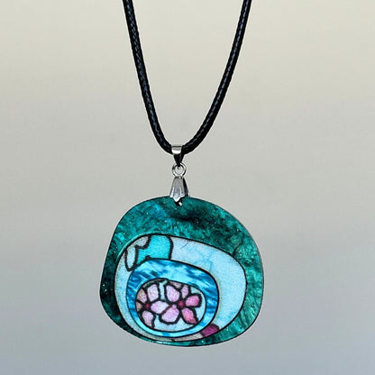Turquoise 'Nova' Pendant (FREE Brooch)