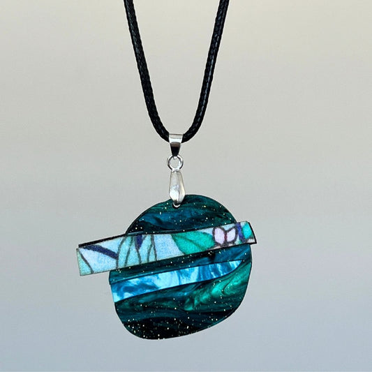 Turquoise 'Ellie' Pendant (FREE Brooch)