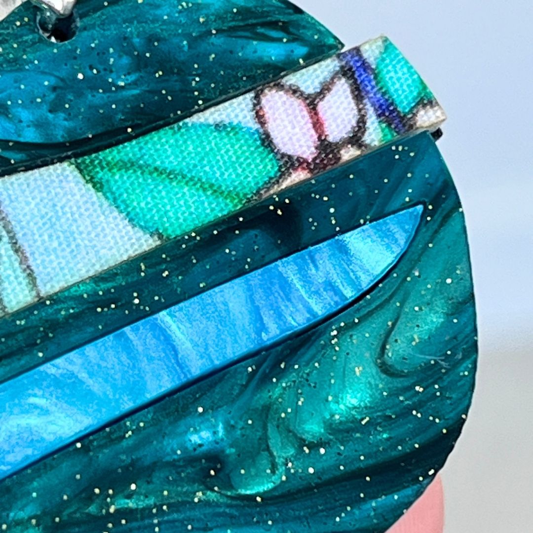 Turquoise 'Ellie' Pendant (FREE Brooch)