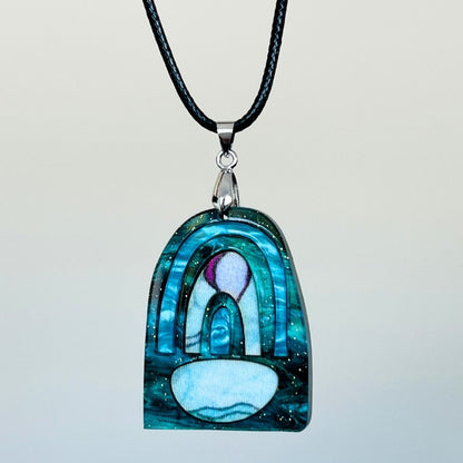 Turquoise 'Tara' Pendant (FREE Brooch)