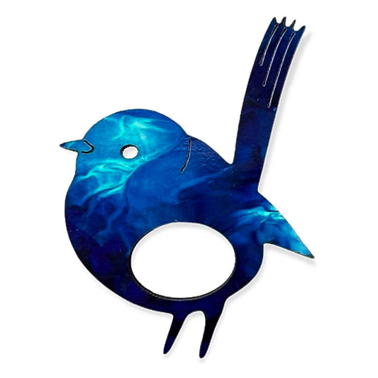Blue Wren Glasses Brooch (9 Colors)