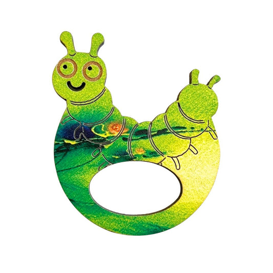Caterpillar Glasses Brooch
