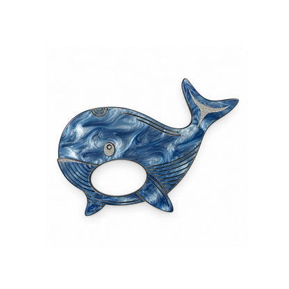 Whale Glasses Brooch • Multiple Colours