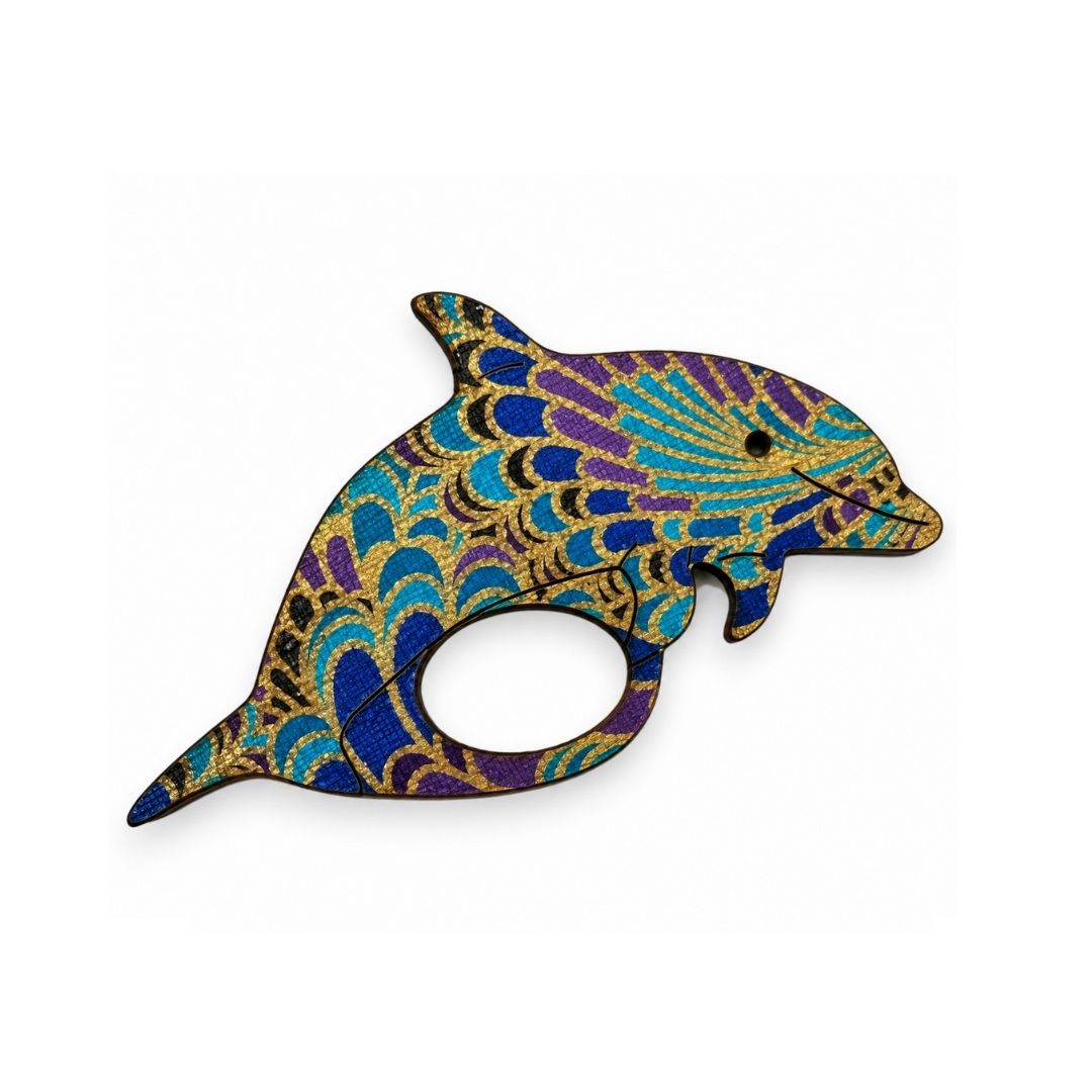 Dolphin Glasses Brooch • Multiple Colours