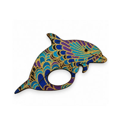 Dolphin Glasses Brooch • Multiple Colours