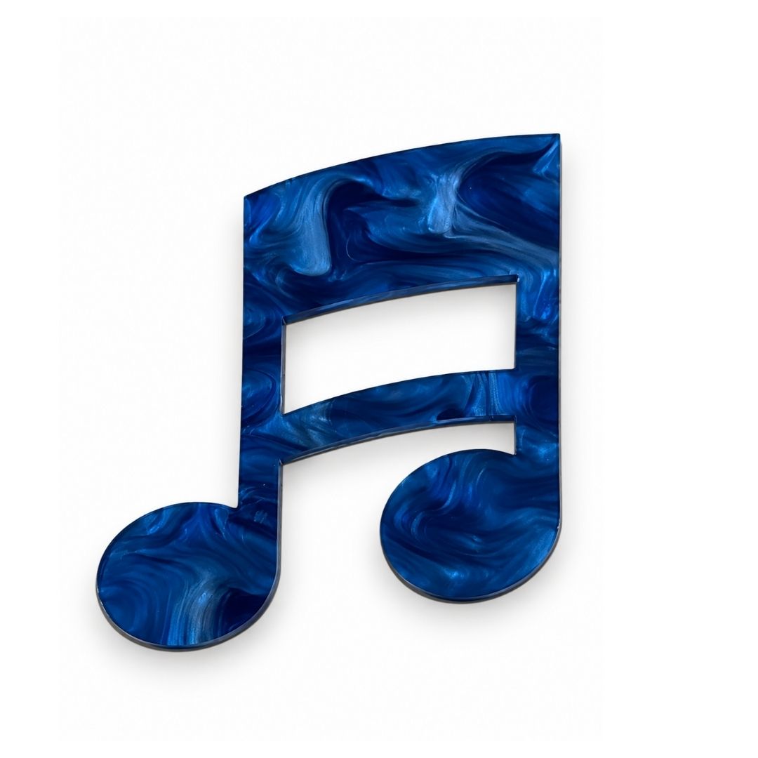 Musical Notes Glasses Brooch • Multiple Colours