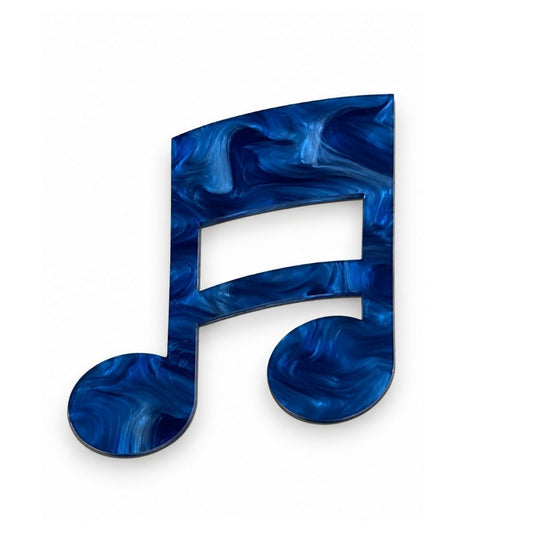 Musical Notes Glasses Brooch • Multiple Colours