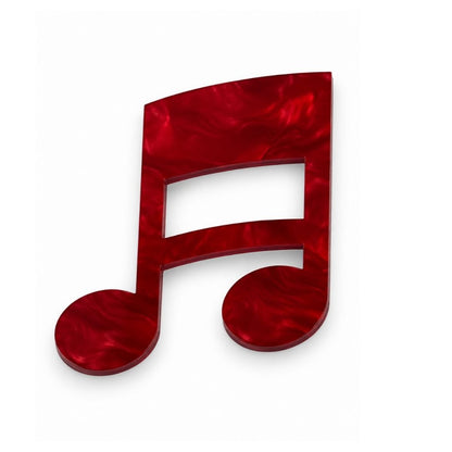 Musical Notes Glasses Brooch • Multiple Colours