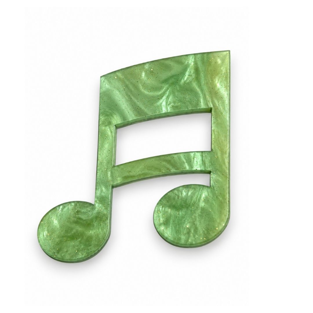 Musical Notes Glasses Brooch • Multiple Colours