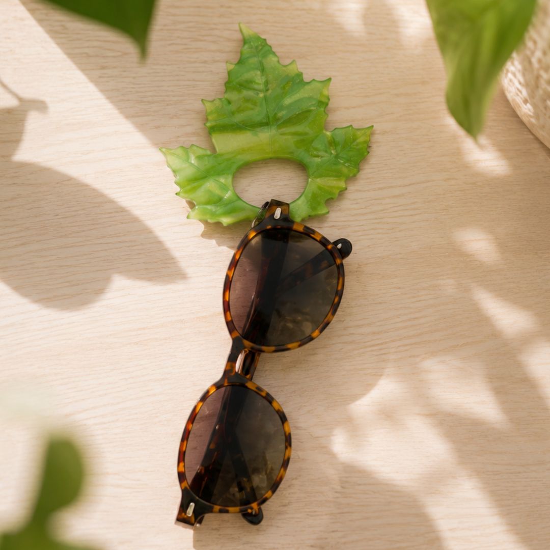 Autumn Leaf Glasses Brooch (2 Colors)