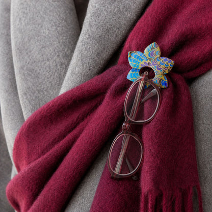 Orchid Glasses Brooch (8 Colors)