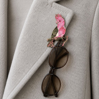 Galah Glasses Brooch (2 Colors)