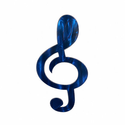 Treble Clef Glasses Brooch • Multiple Colours